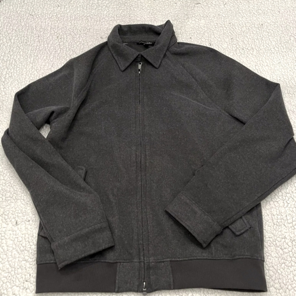 Banana Republic Brushed Moleskin Charcoal Heather Jacket. Size XS